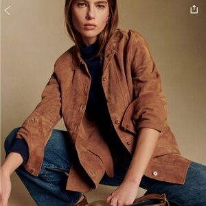 Sézane Brown Suede Jacket